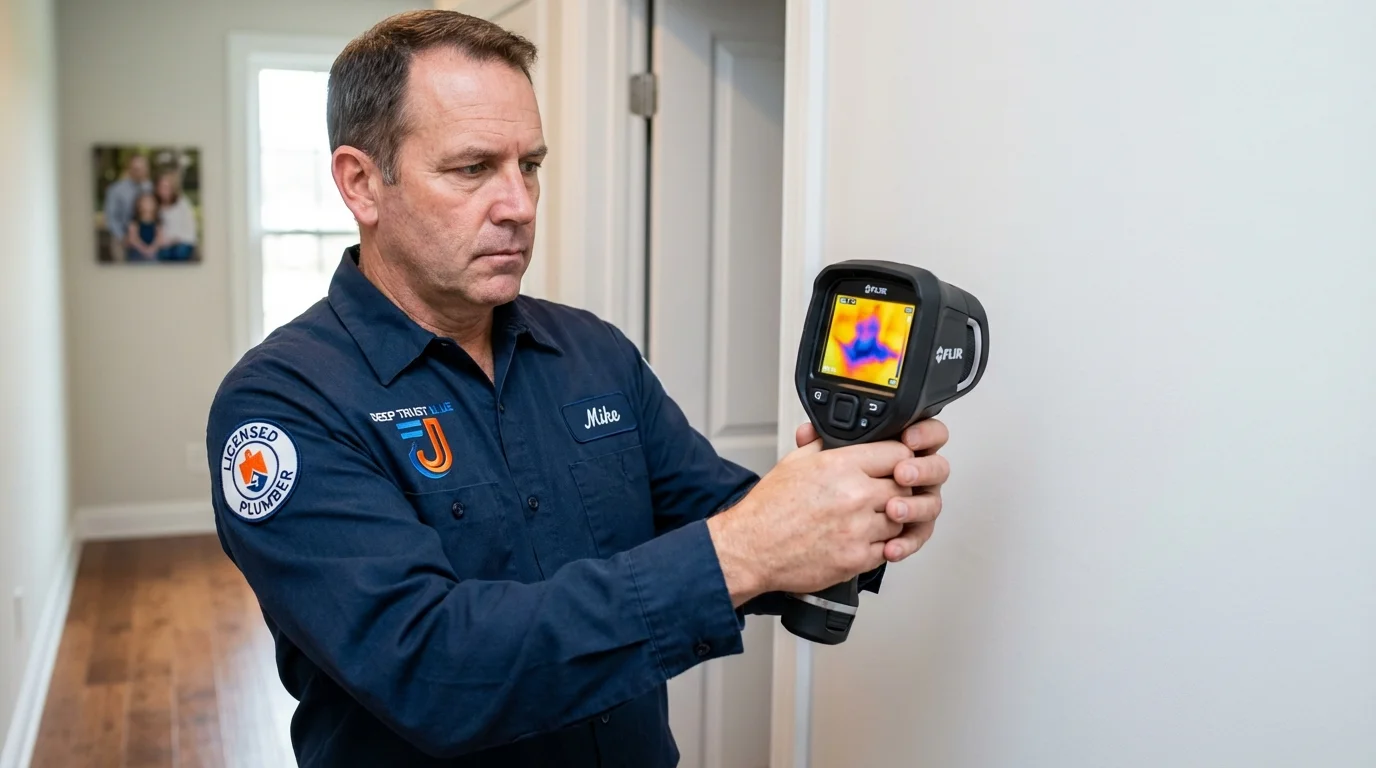 Thermal imaging leak detection by Johns Plumbing LLC in Montauk